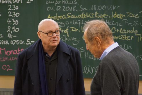Michael Krüger, Manfred Trojahn; November 2018